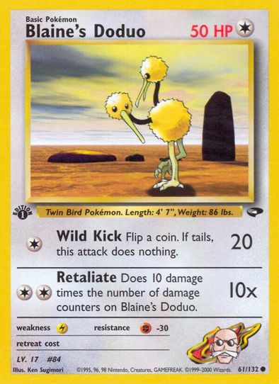 Blaine's Doduo (61/132) [Gym Challenge]