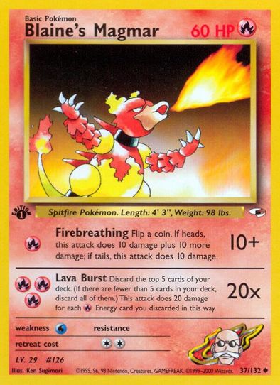 Blaine's Magmar (37/132) [Gym Heroes]