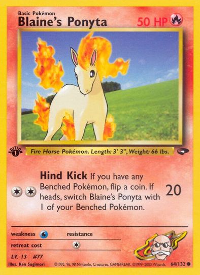 Blaine's Ponyta (64/132) [Gym Challenge]