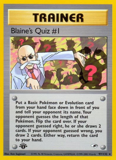 Blaine's Quiz # (97/132) [Gym Heroes]