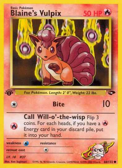 Blaine's Vulpix (66/132) [Gym Challenge]