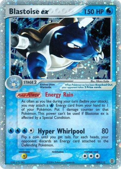 Blastoise ex (104/112) [FireRed & LeafGreen]