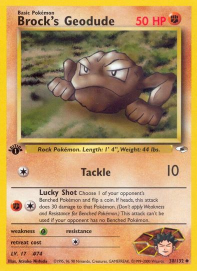 Brock's Geodude (38/132) [Gym Heroes]