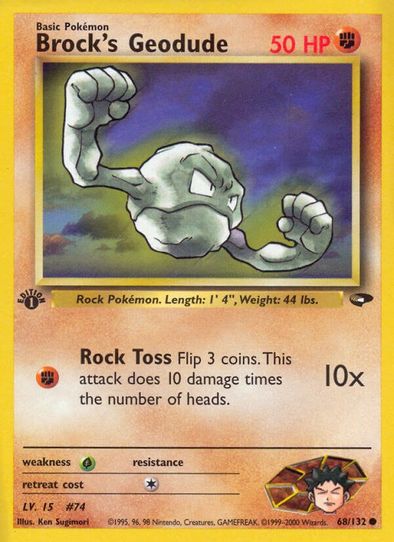 Brock's Geodude (68/132) [Gym Challenge]