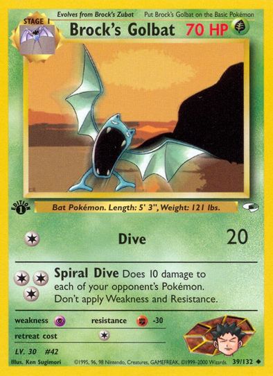 Brock's Golbat (39/132) [Gym Heroes]