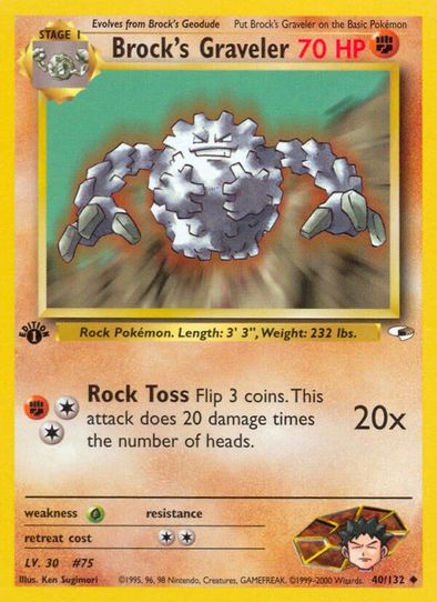 Brock's Graveler (40/132) [Gym Heroes]