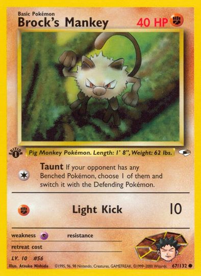 Brock's Mankey (67/132) [Gym Heroes]