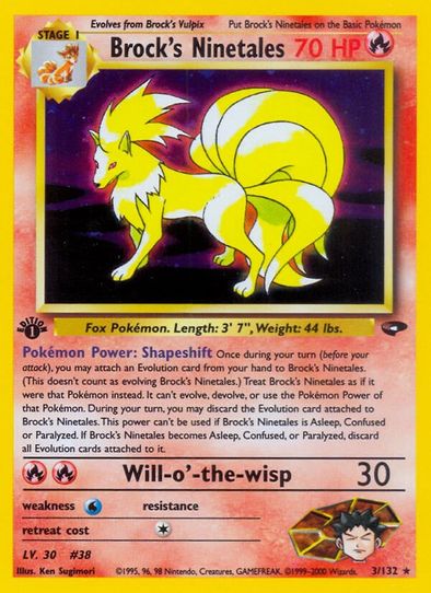 Brock's Ninetales (3/132) [Gym Challenge]