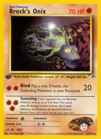 Brock's Onix (21/132) [Gym Heroes]