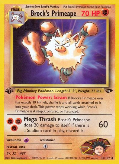 Brock's Primeape (35/132) [Gym Challenge]