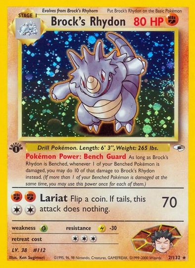 Brock's Rhydon (2/132) [Gym Heroes]