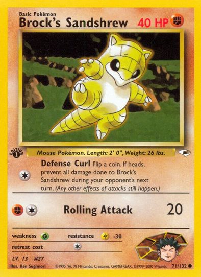 Brock's Sandshrew (71/132) [Gym Heroes]