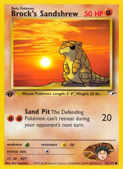 Brock's Sandshrew (72/132) [Gym Heroes]