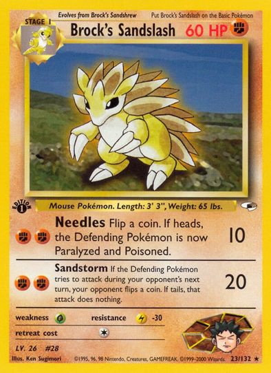 Brock's Sandslash (23/132) [Gym Heroes]