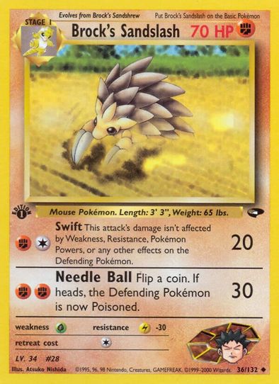 Brock's Sandslash (36/132) [Gym Challenge]