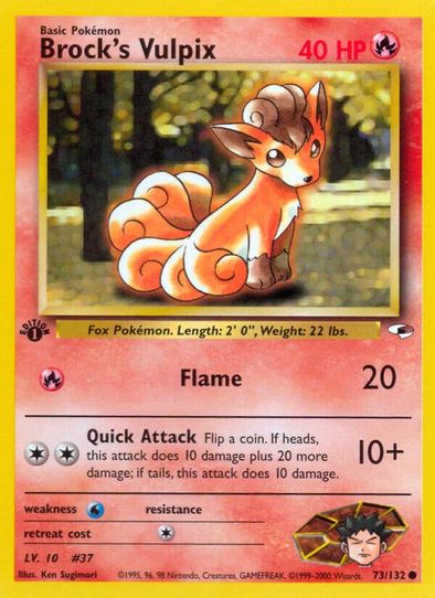 Brock's Vulpix (73/132) [Gym Heroes]