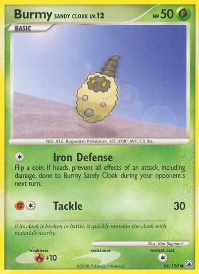 Burmy Sandy Cloak (54/100) [Diamond & Pearl: Majestic Dawn]