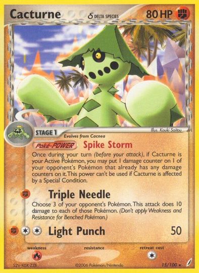 Cacturne (Delta Species) (15/100) [EX: Crystal Guardians]