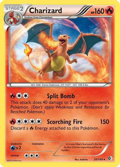 Charizard (20/109) [Boundaries Crossed]