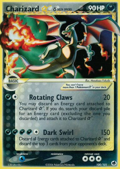 Charizard Star (Delta Species) (100/101) [EX: Dragon Frontiers]