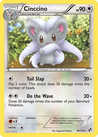 Cinccino (89/114) [Black and White]