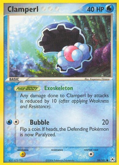 Clamperl (58/101) [Hidden Legends]