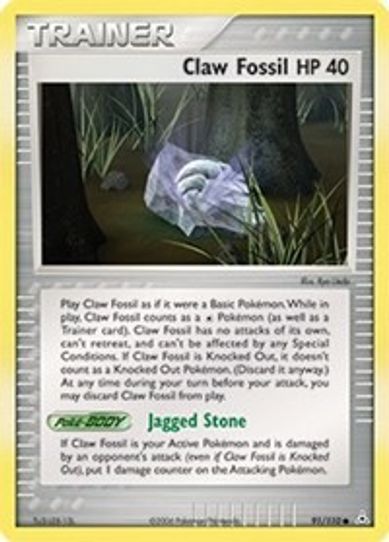 Claw Fossil (91/111) [EX: Holon Phantoms]