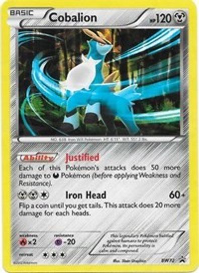 Cobalion - BW (BW72) [Black And White Promos]