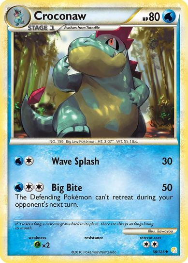 Croconaw (38/102) [HeartGold SoulSilver]