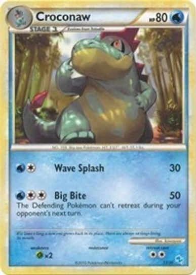 Croconaw  (17/30) [HGSS Trainer Kit: Gyarados & Raichu]
