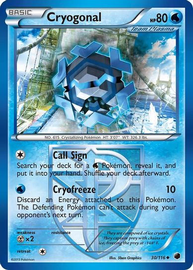 Cryogonal (Team Plasma) (30/90) [HeartGold SoulSilver]