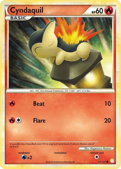 Cyndaquil (61/102) [HeartGold SoulSilver]