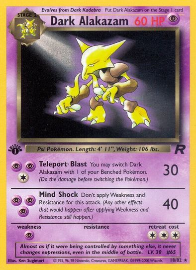 Dark Alakazam (18/82) [Team Rocket]
