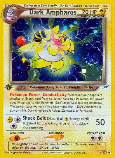 Dark Ampharos (1/105) [Neo Destiny]