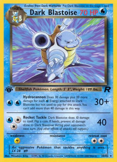 Dark Blastoise (20/82) [Team Rocket]