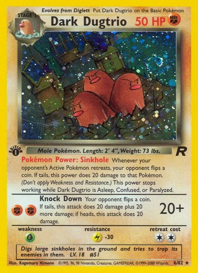 Dark Dugtrio (6/82) [Team Rocket]