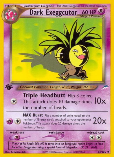 Dark Exeggcutor (33/105) [Neo Destiny]