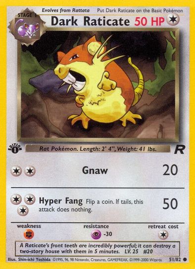 Dark Raticate (51/82) [Team Rocket]