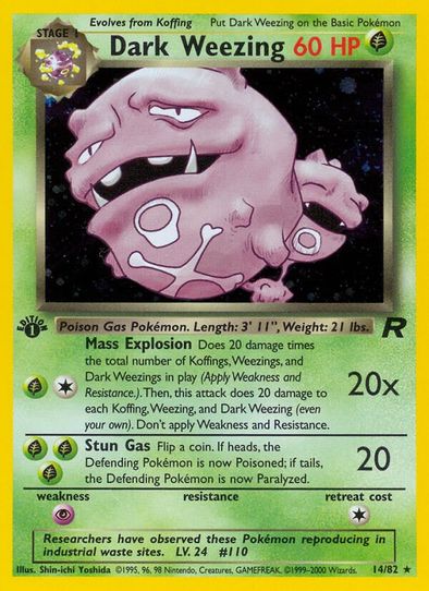 Dark Weezing (14/82) [Team Rocket]