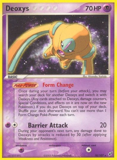 Deoxys (Defense Forme) (18/107) [EX: Deoxys]
