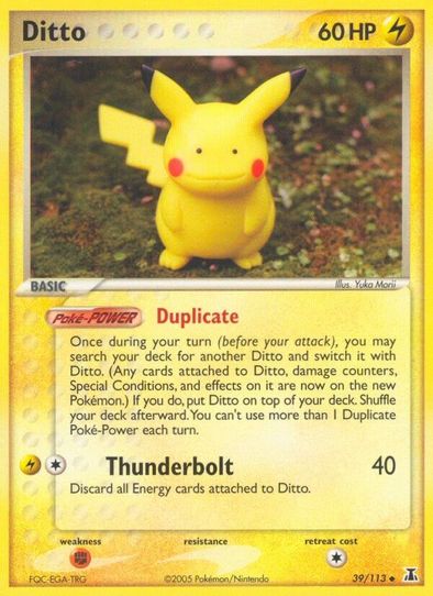 Ditto ( - Pikachu) (39/101) [Delta Species]
