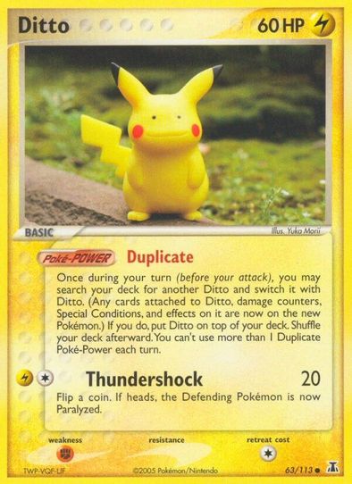 Ditto ( - Pikachu) (63/101) [Delta Species]