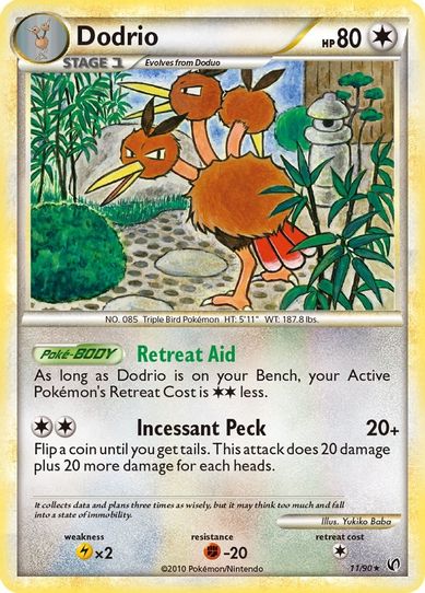 Dodrio (11/90) [Heartgold & Soulsilver: Undaunted]