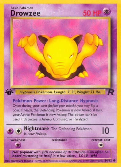 Drowzee (54/82) [Team Rocket]