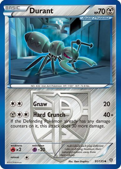Durant (Team Plasma) (91/135) [Black & White: Plasma Storm]