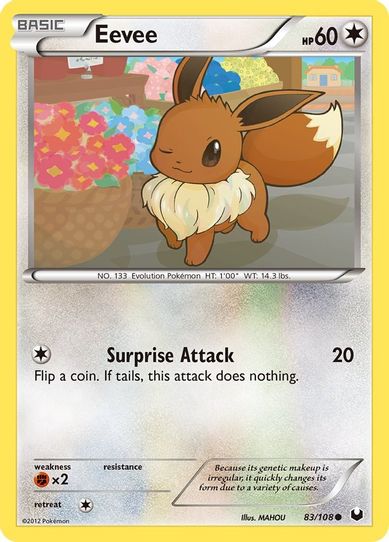 Eevee (83/108) [Black & White: Dark Explorers]