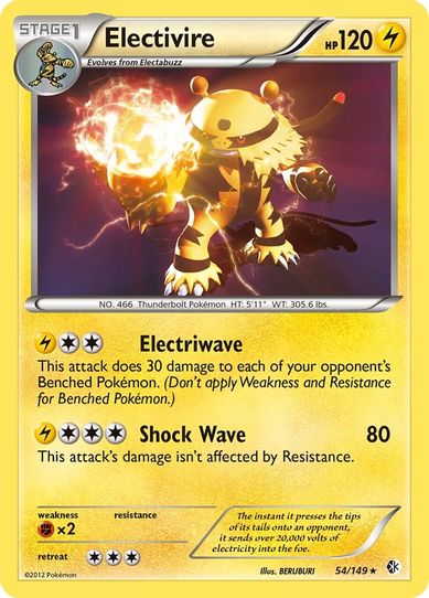 Electivire (54/109) [Boundaries Crossed]