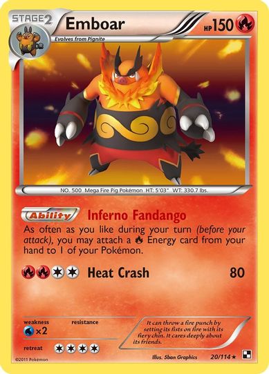 Emboar (20/114) [Black and White]