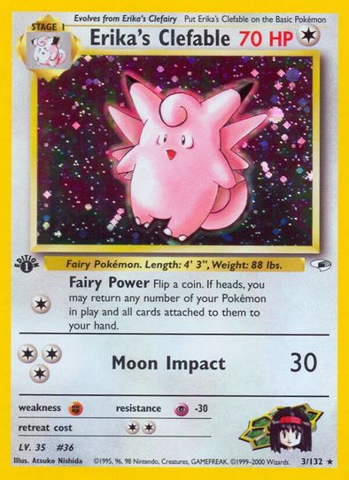 Erika's Clefable (3/132) [Gym Heroes]