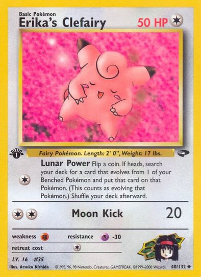 Erika's Clefairy (40/132) [Gym Challenge]